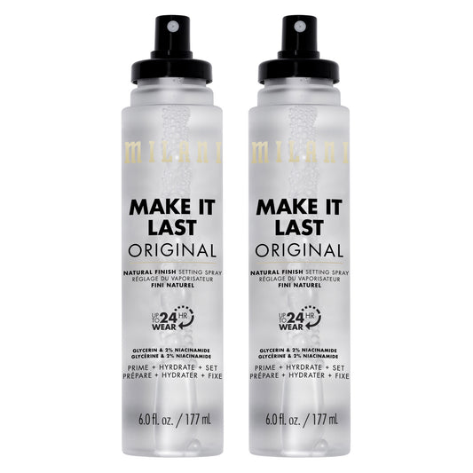 Milani Make It Last Original Natural Finish Setting Spray, 6.0 Fl Oz, 2-Pack
