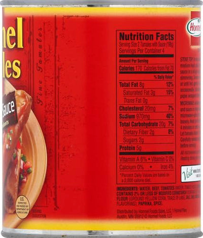 HORMEL Beef Tamales, 28 Oz