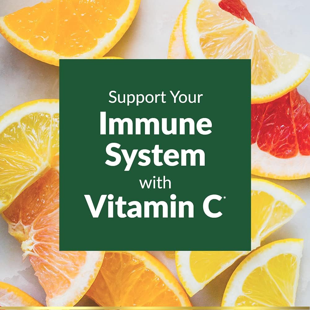 Nature'S Bounty Vitamin C 1000Mg, Supports Immune and Antioxidant Health, Vitamin C Supplement, 1 per Day, 300 Vegetarian Caplets