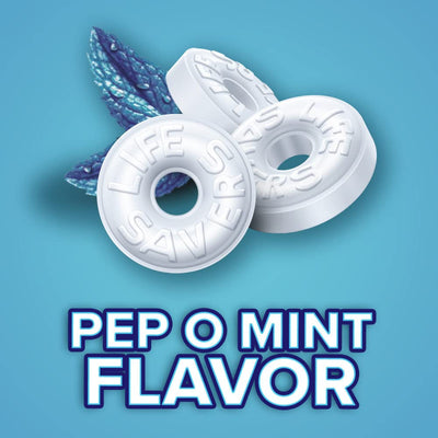 LIFE SAVERS Pep-O-Mint Breath Mints Hard Candy, Sharing Size, 13 Oz Bag