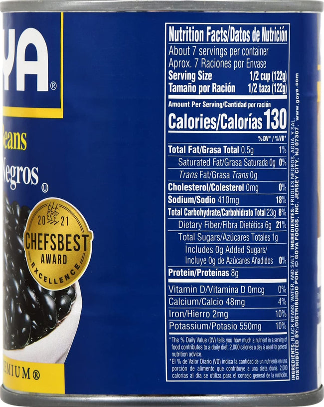 Goya Foods Black Beans, 29 Ounce