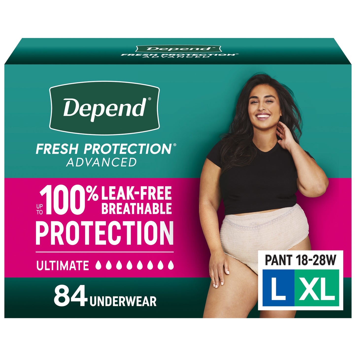 Depend  Protection Advanced Incontinence & Postpartum Bladder Leak Underwear for Women, Ultimate Absorbency