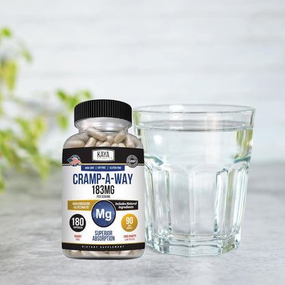 Naturals Cramp-A-Way Magnesium Glycinate 183Mg (180 Count (Pack of 1))