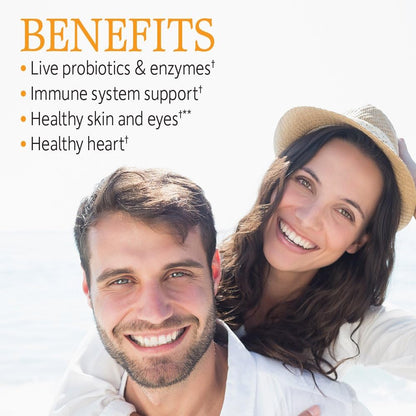 Garden of Life Vitamin Code Raw Vitamin C - 120 Capsules, 500Mg Whole Food Vitamin C Capsules + Fruit & Veggie Blend & Probiotics, Supplements for Adults, Vegan, Gluten Free