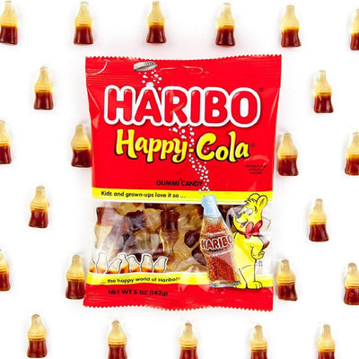 HARIBO Gummi Candy, Happy-Cola 8 Oz. Bag