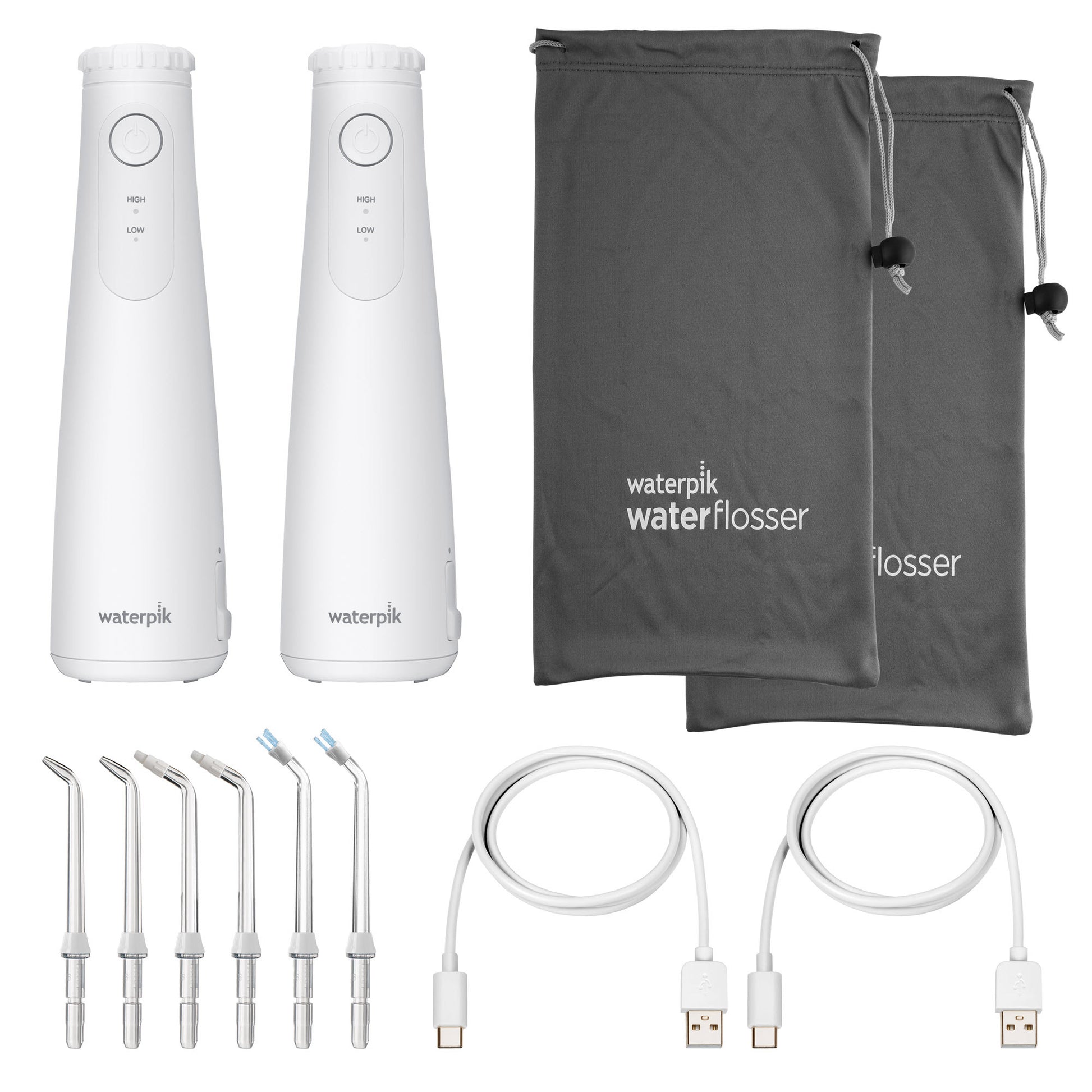 Waterpik Cordless plus 5000 Rechargeable Water Flosser, 2-Pack