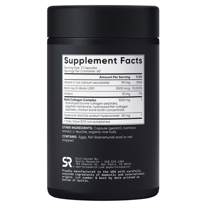 Sports Research Multi Collagen, 180 Capsules
