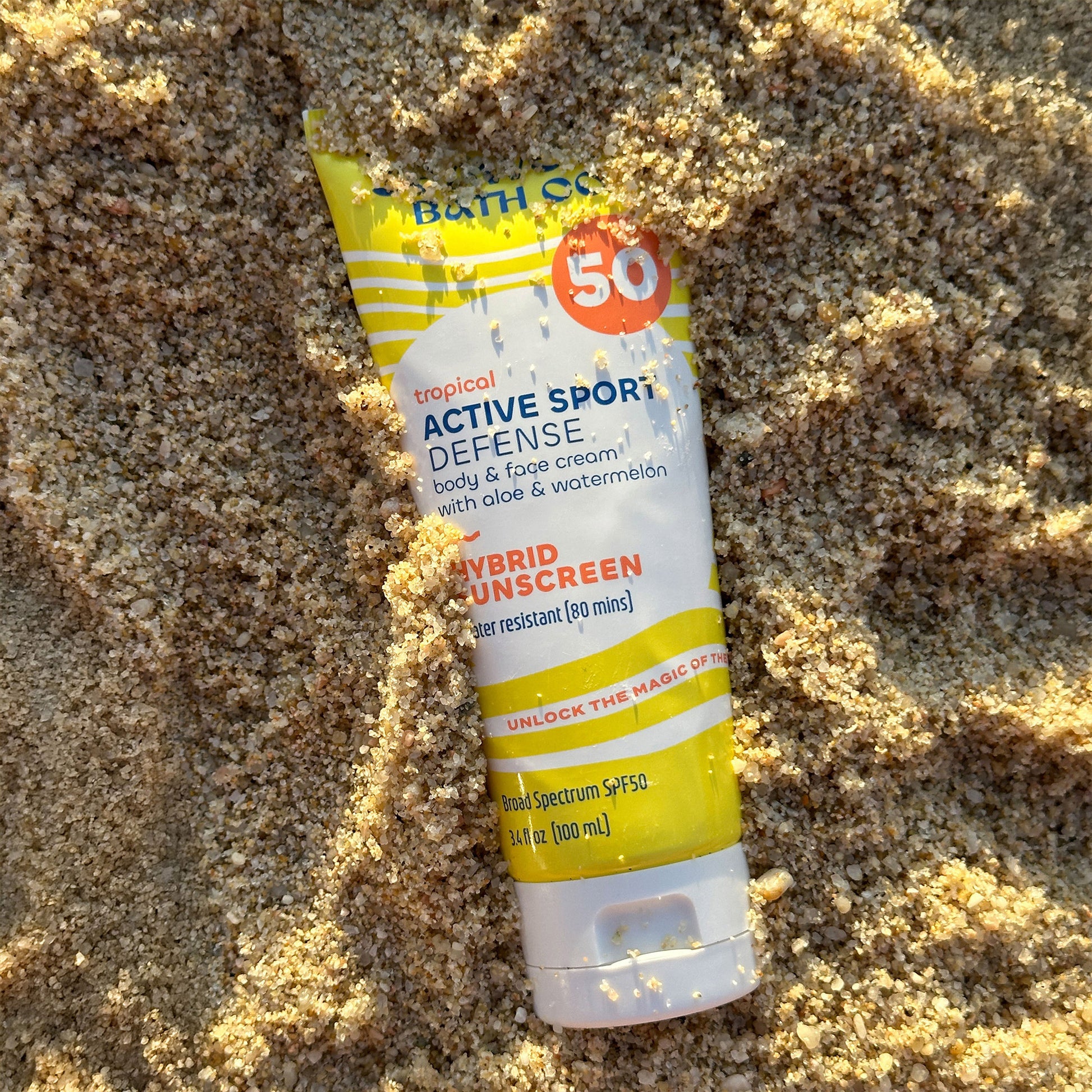 Seaweed Bath Co. Active Sport Defense Sunscreen Lotion SPF 50, 3.4 Oz, 3-Pack