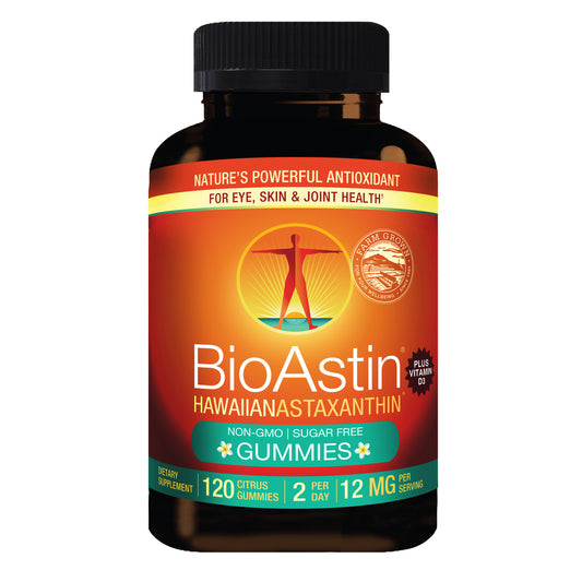 Bioastin Hawaiian Astaxanthin 12 Mg, 120 Gummies, Citrus