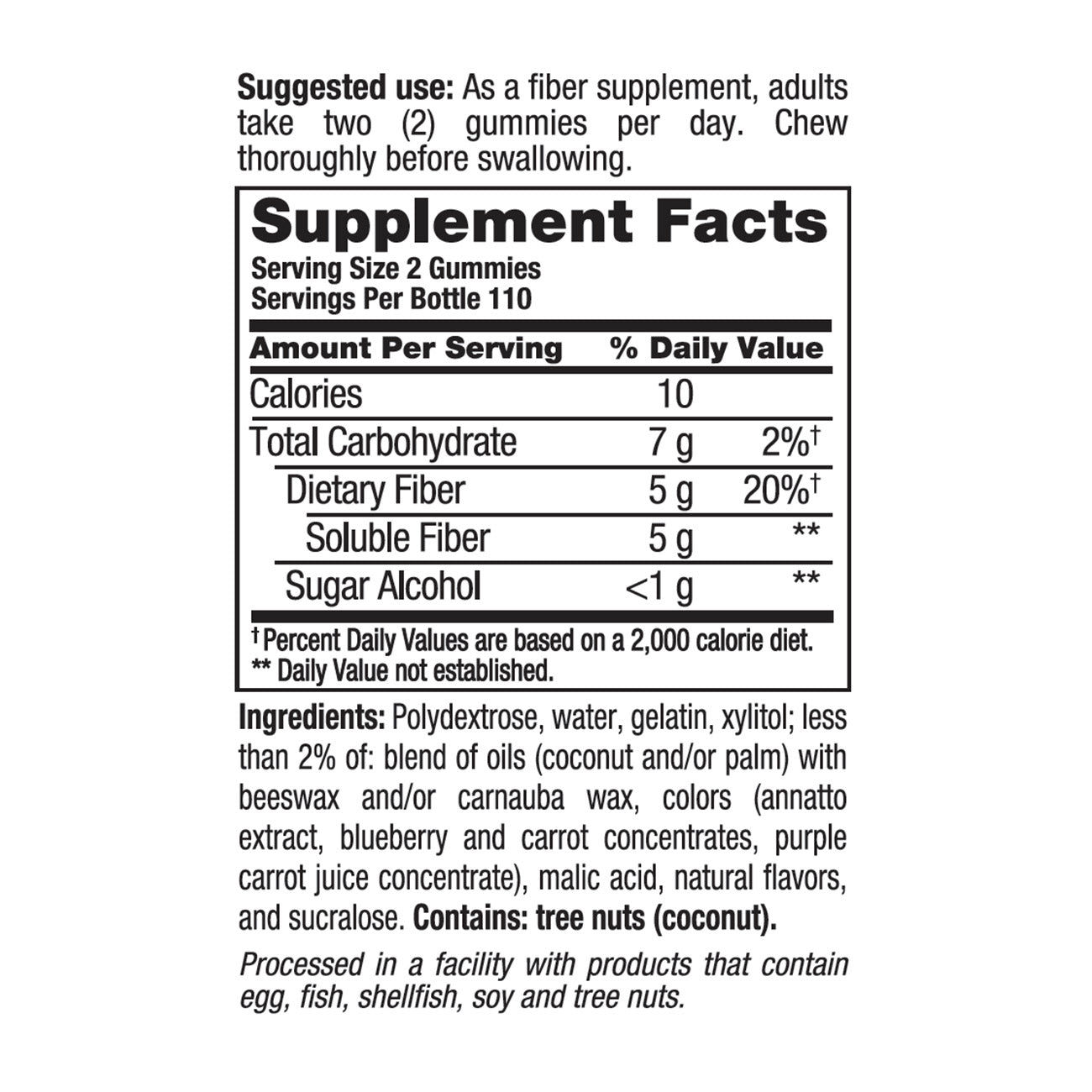 Vitafusion Fiber Well 5 G Sugar Free Fiber, 220 Gummies