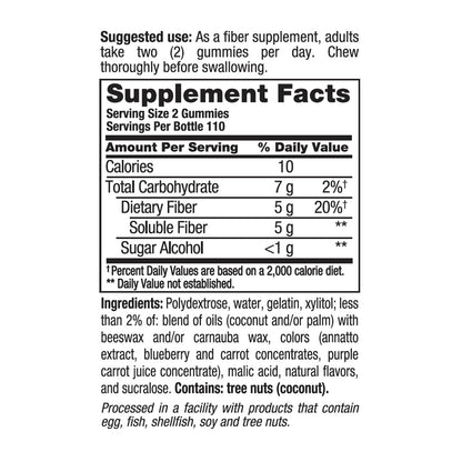 Vitafusion Fiber Well 5 G Sugar Free Fiber, 220 Gummies