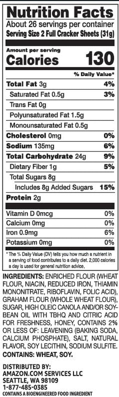 - Honey Graham Crackers, 1.8 Pound (Pack of 1)