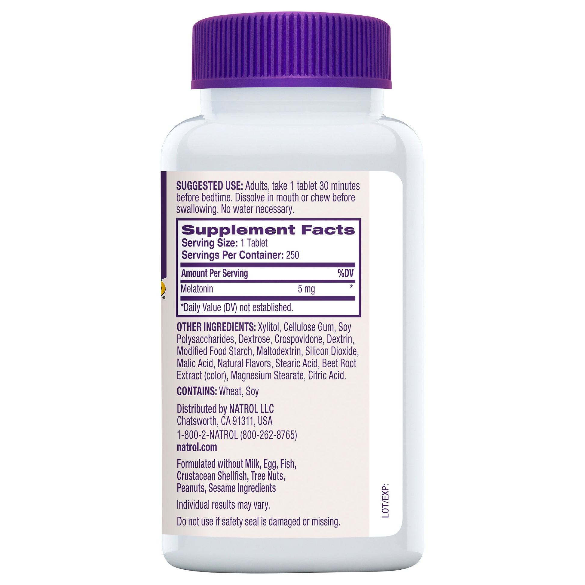 Natrol Melatonin 5 Mg Fast Dissolve Tablets, 250 Tablets
