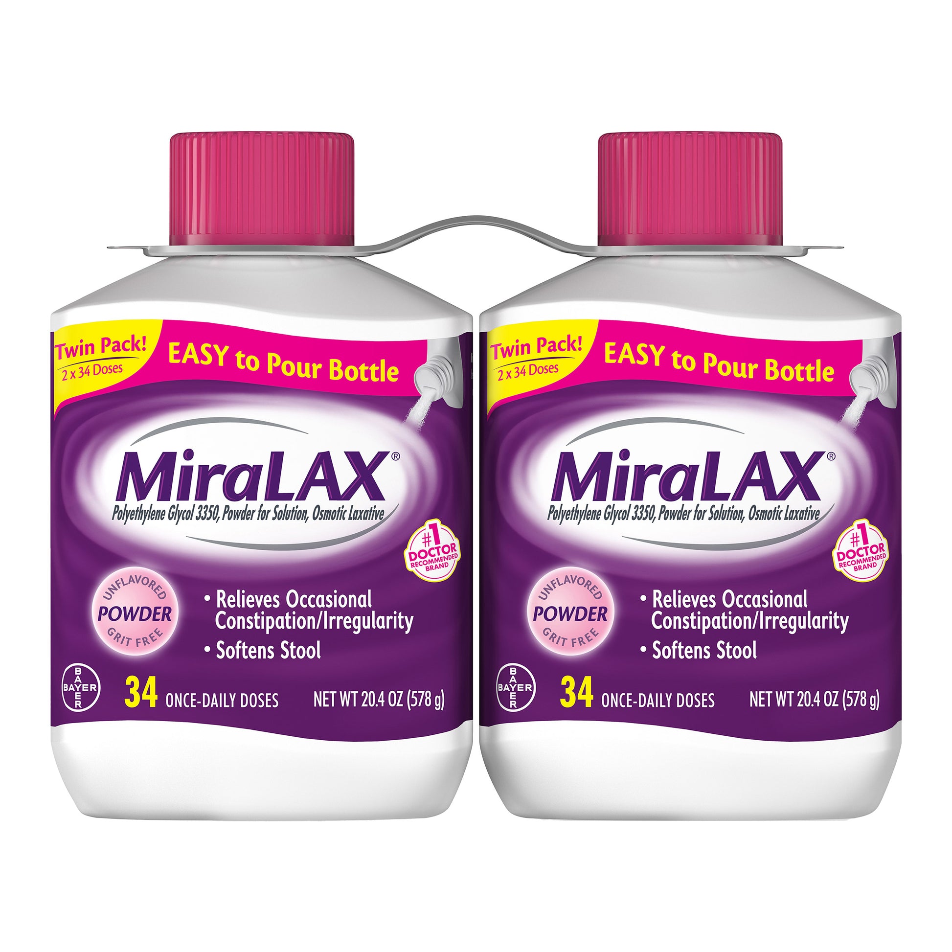 Miralax Powder Laxative, 68 Doses