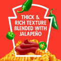 Heinz Tomato Ketchup Blended with Jalapeno, 14 Oz Squeeze Bottle
