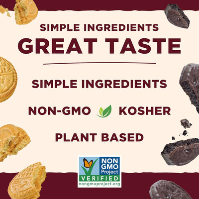 Back to Nature Double Creme Sandwich Cookies - Dairy Free, Non-Gmo, Made with Wheat Flour, Delicious & Quality Snacks, 10.7 Ounce