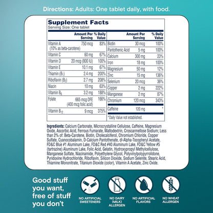 One a Day Women'S Active Metabolism Daily Essential, Multivitamin for Women, Metabolism Support, Vitamins for Women with All 8 B-Vitamins, Vitamin D, Magnesium & More,120 Count