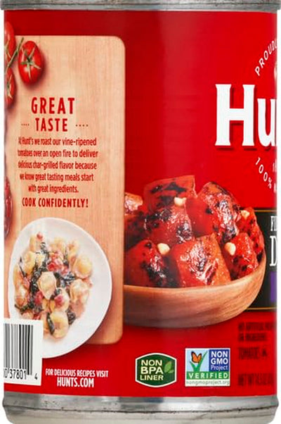 Hunt'S Fire Roasted Diced Tomatoes with Garlic, 14.5 Oz