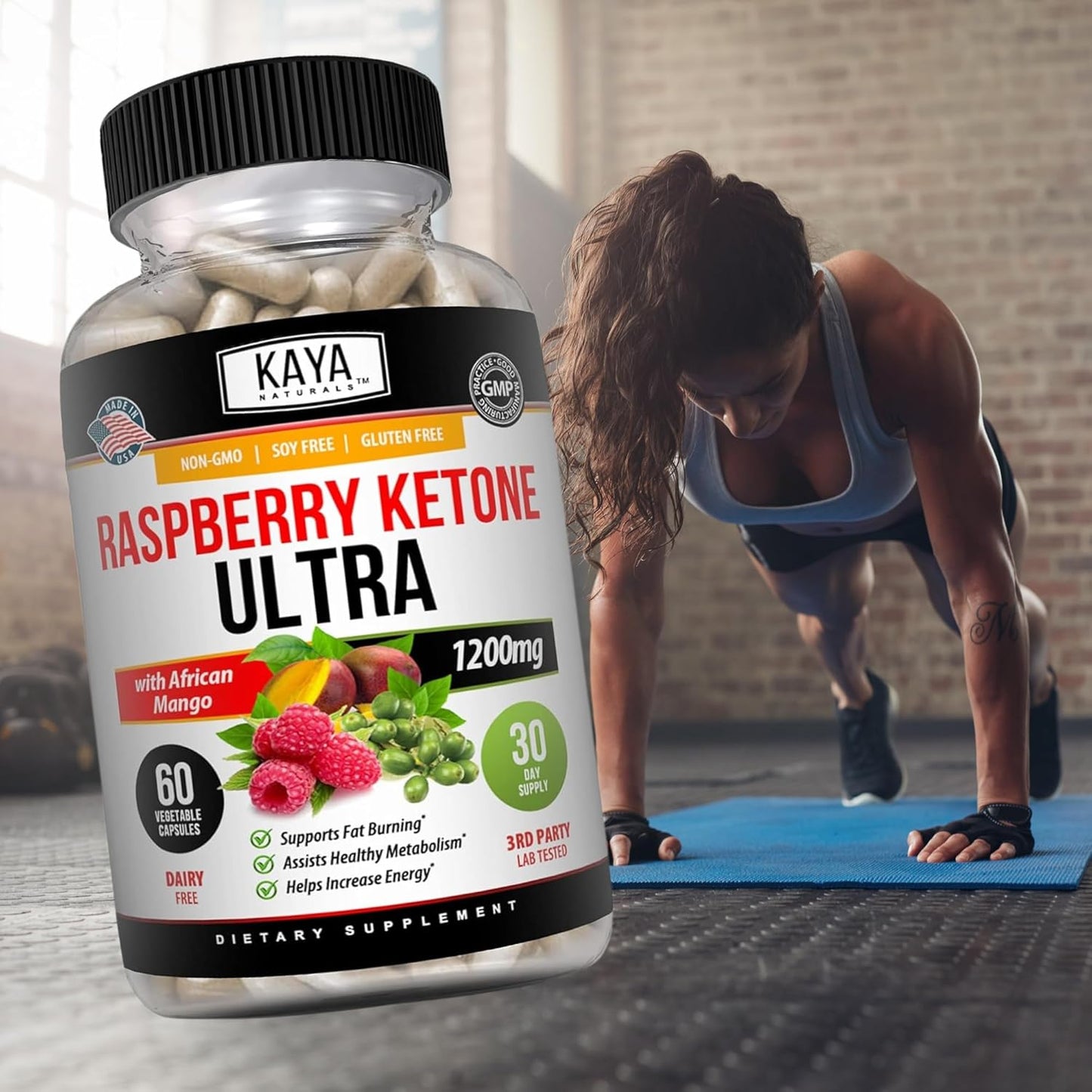 Naturals Keto Diet Raspberry Ketone -  Supplement, Appetite Control, Boost Metabolism - 60 Count