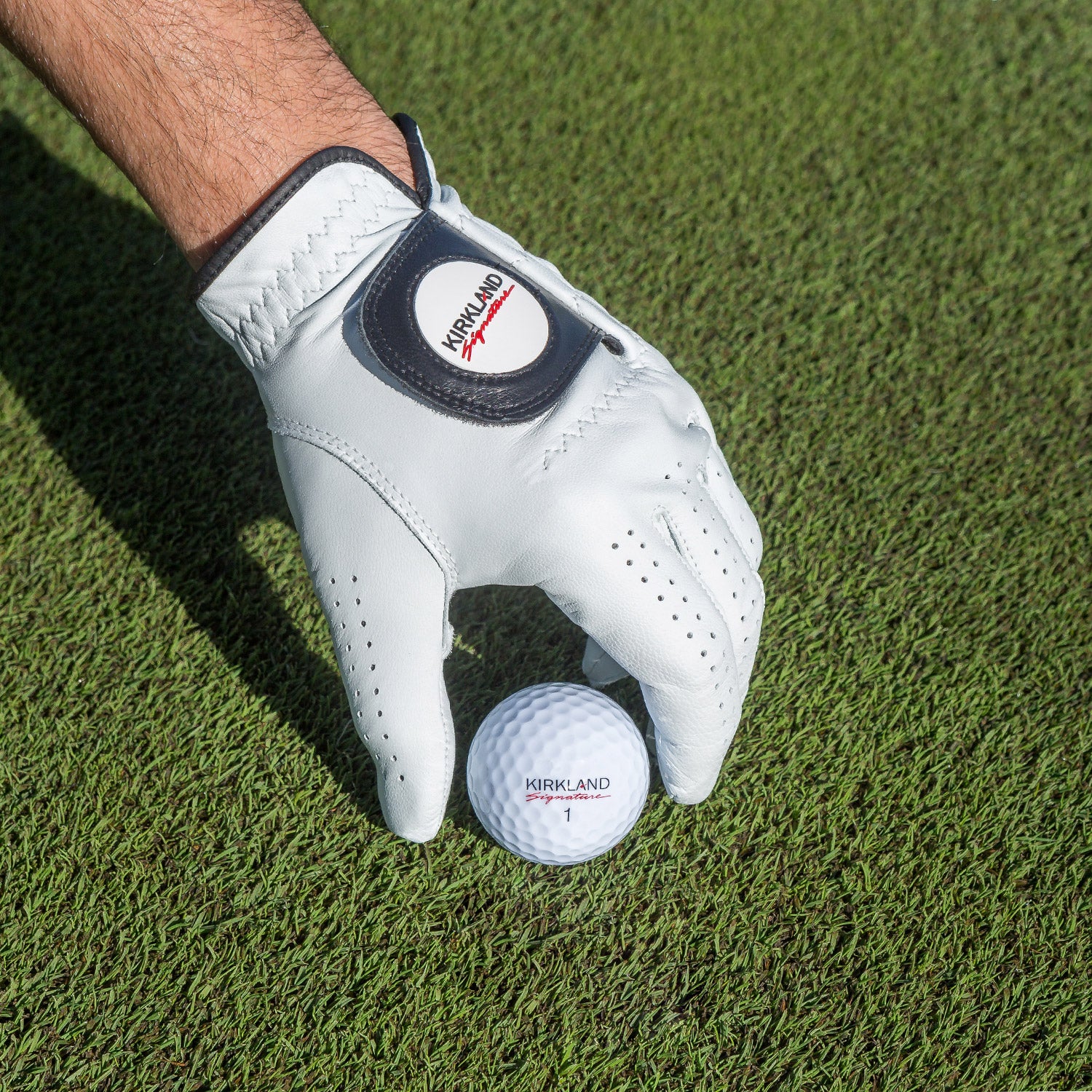 Kirkland Signature Leather Golf Glove, Right Handed, 4-Pack