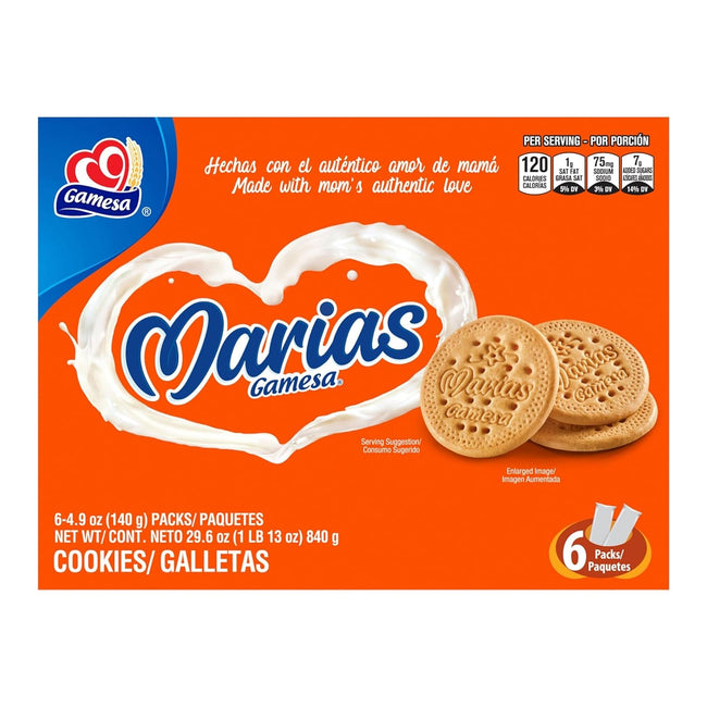 Gamesa Marias Cookies, 4.9 Oz (Pack of 6)