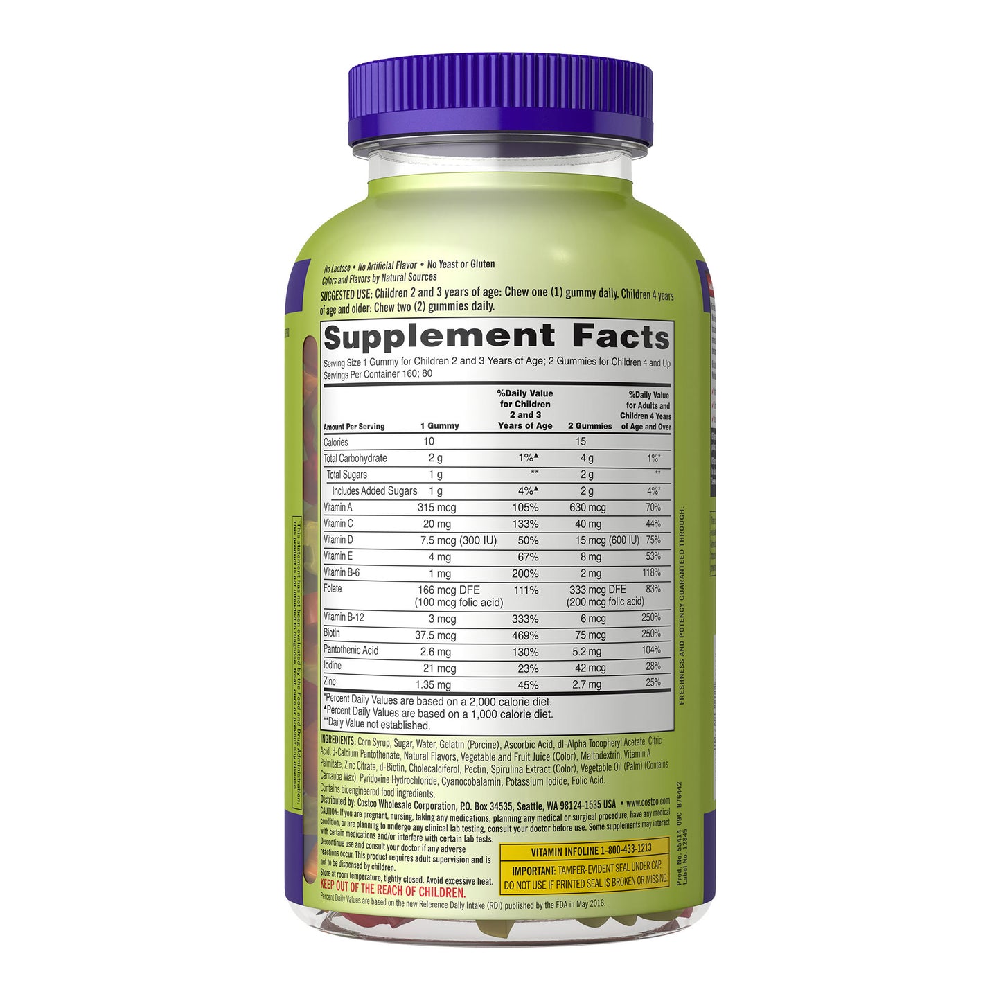 Kirkland Signature Children'S Multivitamin, 320 Gummies