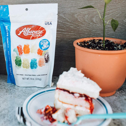 Albanese World'S Best Sour 12 Flavor Gummi Bears , 8Oz Bag of Candy Case of 12