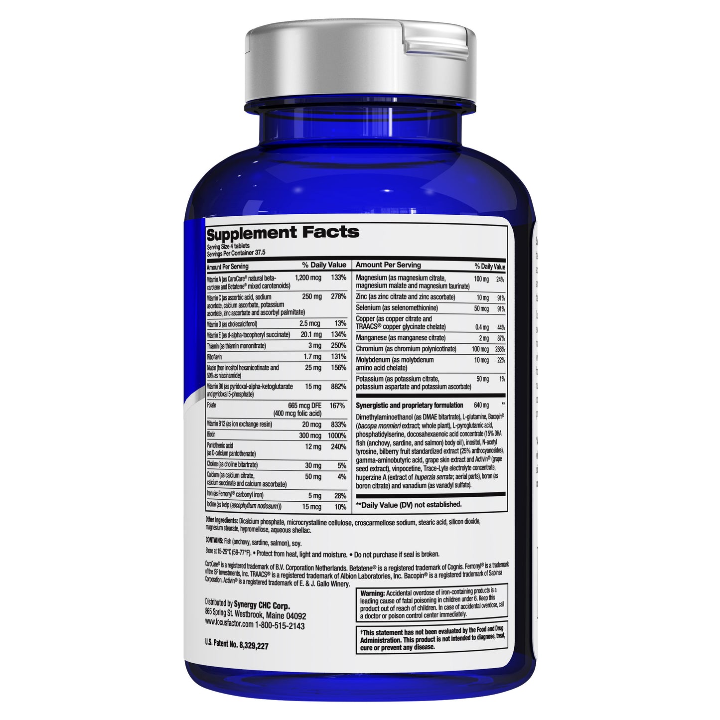 Focusfactor Nutrition for the Brain Dietary Supplement, 180 Tablets