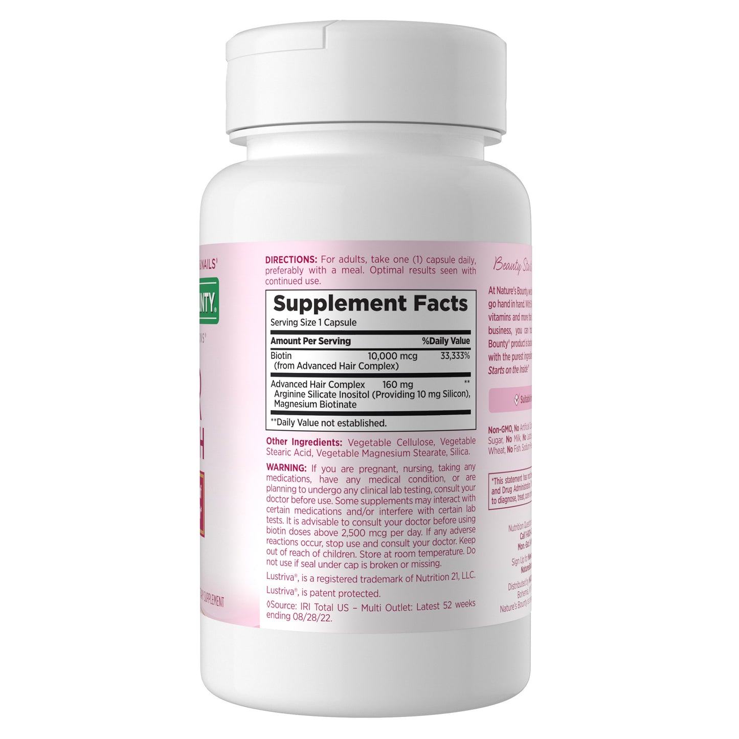 Nature'S Bounty Optimal Solutions Hair Growth, 90 Capsules