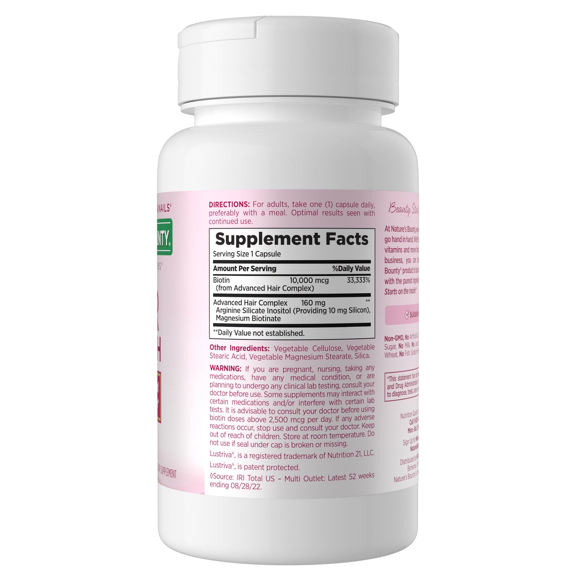 Nature'S Bounty Optimal Solutions Hair Growth, 90 Capsules