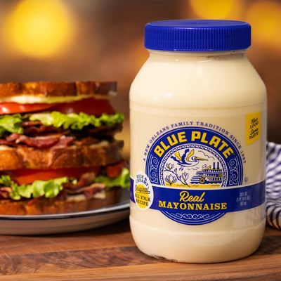 Blue Plate Real Mayonnaise, Homestyle Mayo for Chicken Salad to Deviled Eggs, 30 Fl Oz (Pack of 1)