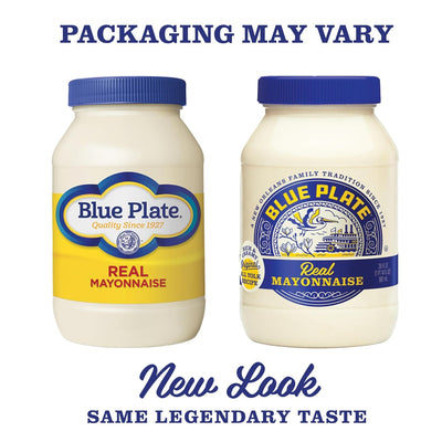 Blue Plate Real Mayonnaise, Homestyle Mayo for Chicken Salad to Deviled Eggs, 30 Fl Oz (Pack of 1)