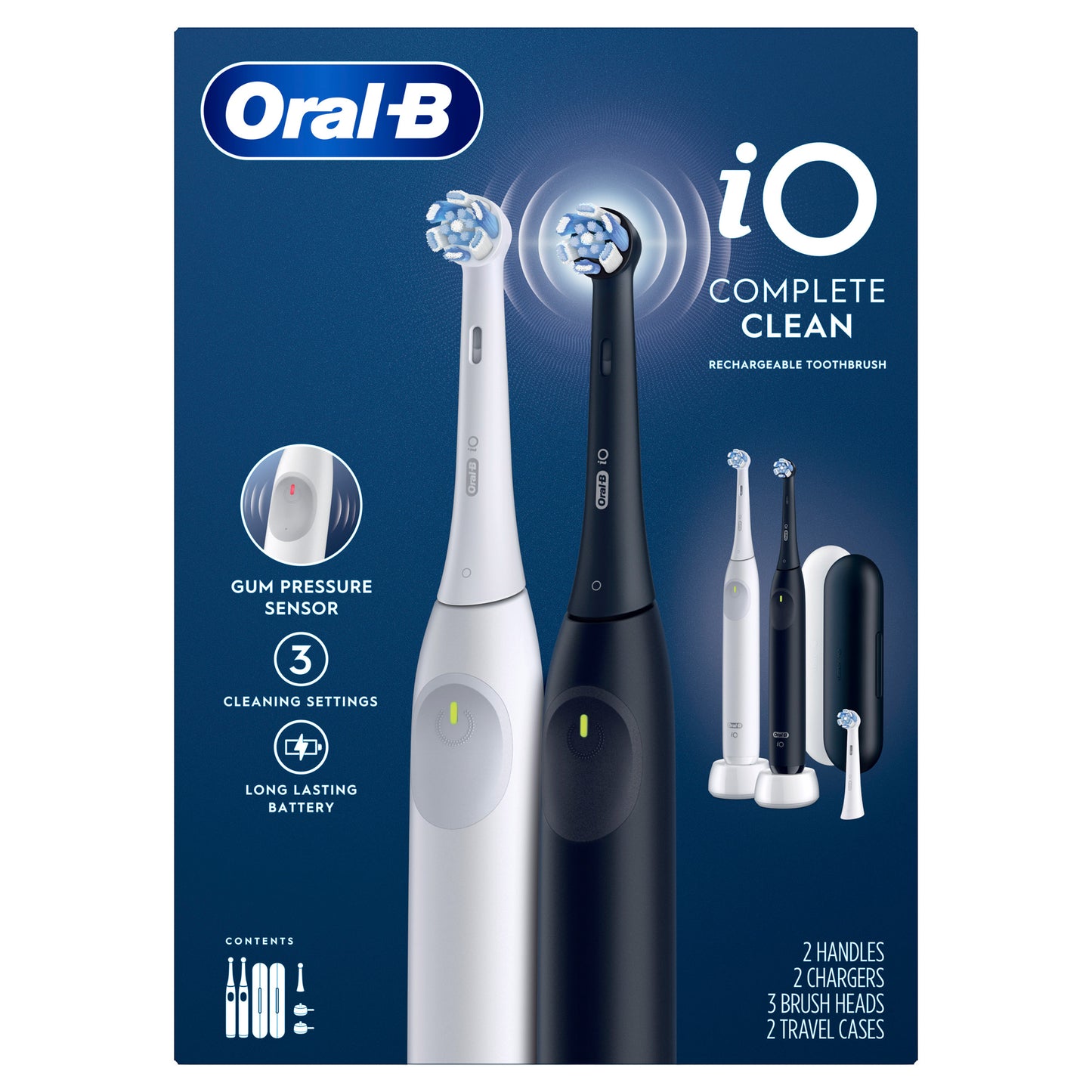Oral-B Io Series 2 Complete Clean Rechargeable Electric Toothbrush, 2-Pack