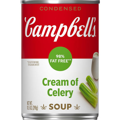 Campbell'S Condensed 98% Fat Free Cream of Celery Soup, 10.5 Oz Can