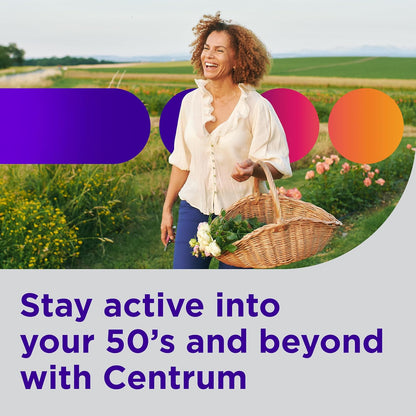 Centrum Minis Silver Women'S Multivitamin for Women 50 Plus, Multimineral Supplement with Vitamin D3, B Vitamins, Non-Gmo Ingredients, Supports Memory and Cognition in Older Adults - 280 Ct