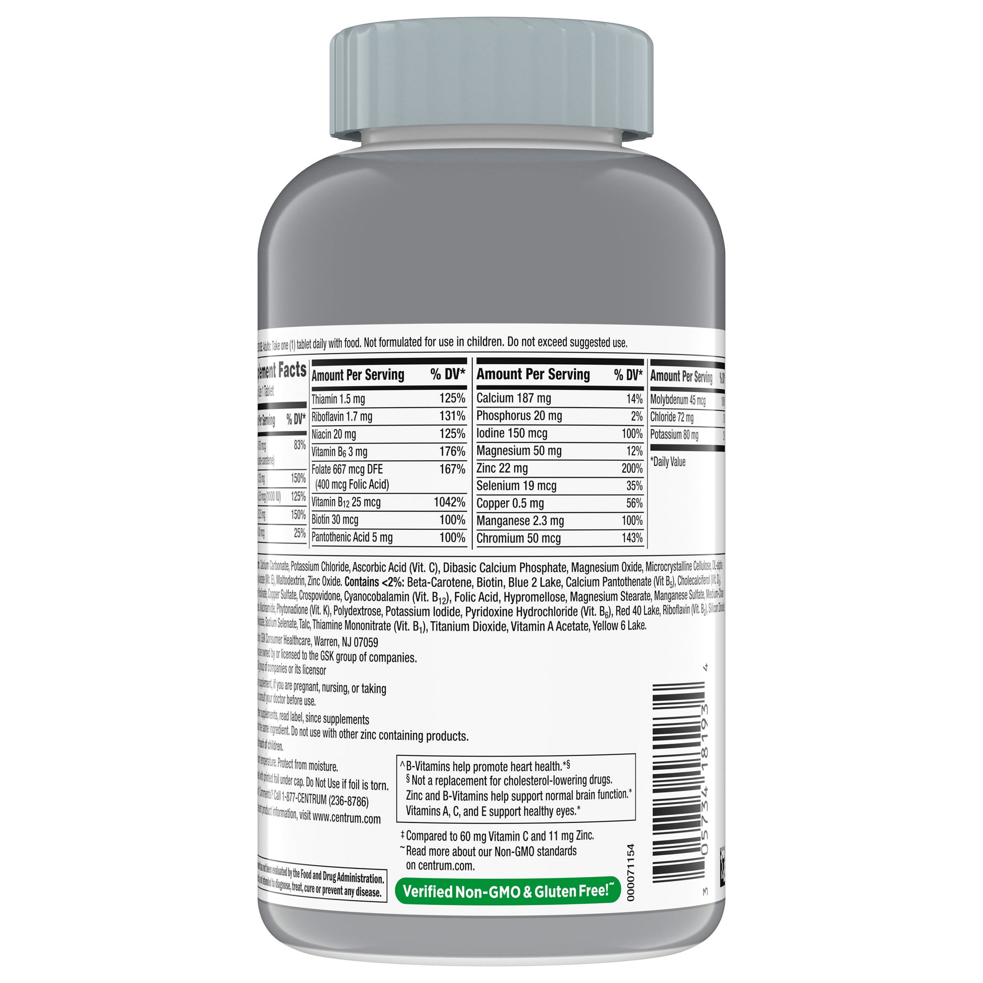 Centrum Silver Adults 50+ Multivitamin, 325 Tablets