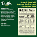 Pacific Foods Organic Condensed Cream of Roasted Garlic and Herb Soup, 10.5 Oz Can