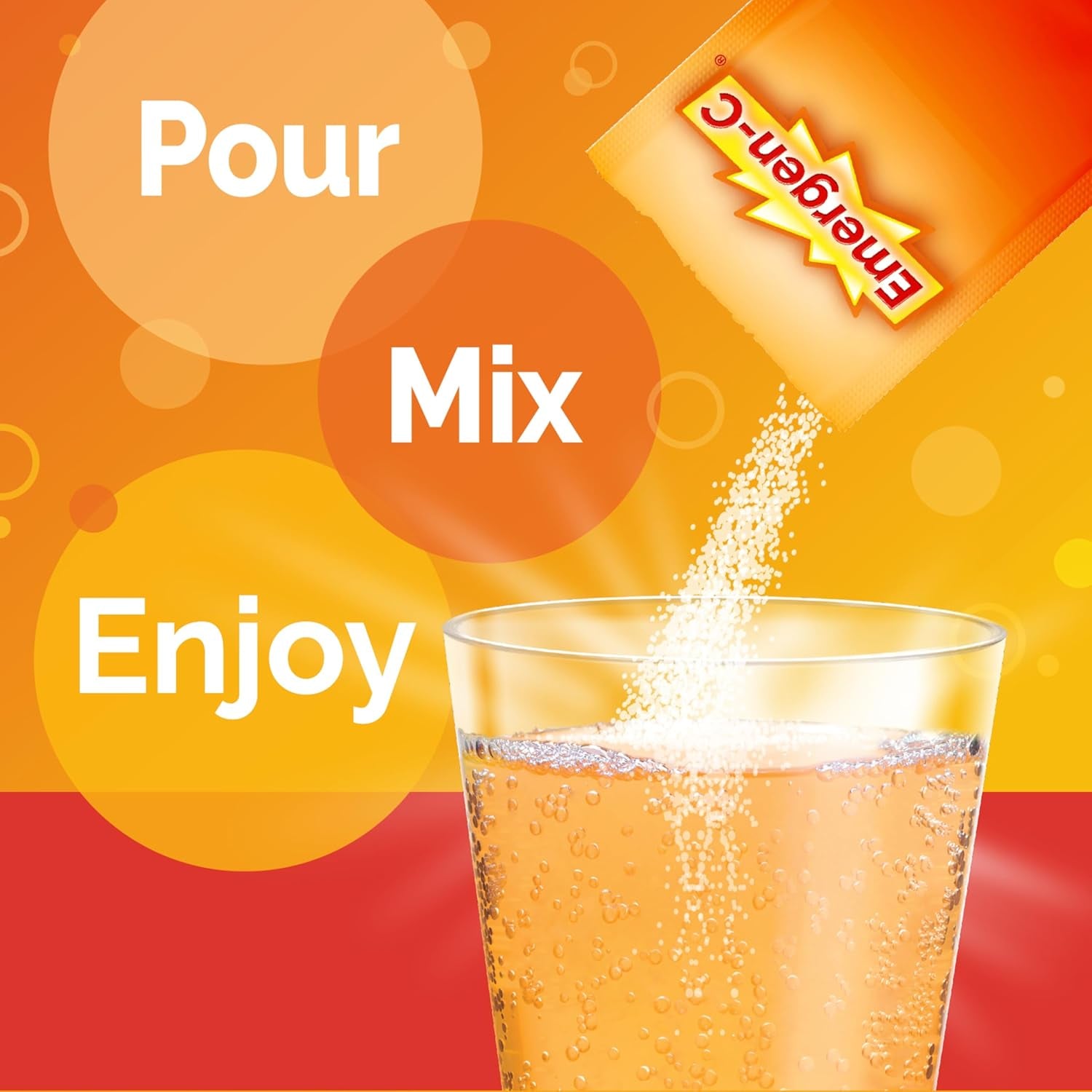 Emergen-C Citrus-Ginger Fizzy Drink Mix, Turmeric and Ginger, Immune Support, Natural Flavors with High  Vitamin C, 18 Count