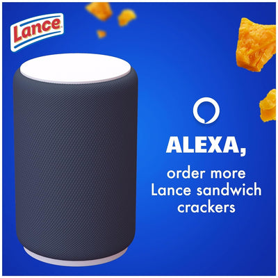 Lance Sandwich Crackers, Toasty Cheddar, 8 Individually Wrapped Packs, 6 Sandwiches Each