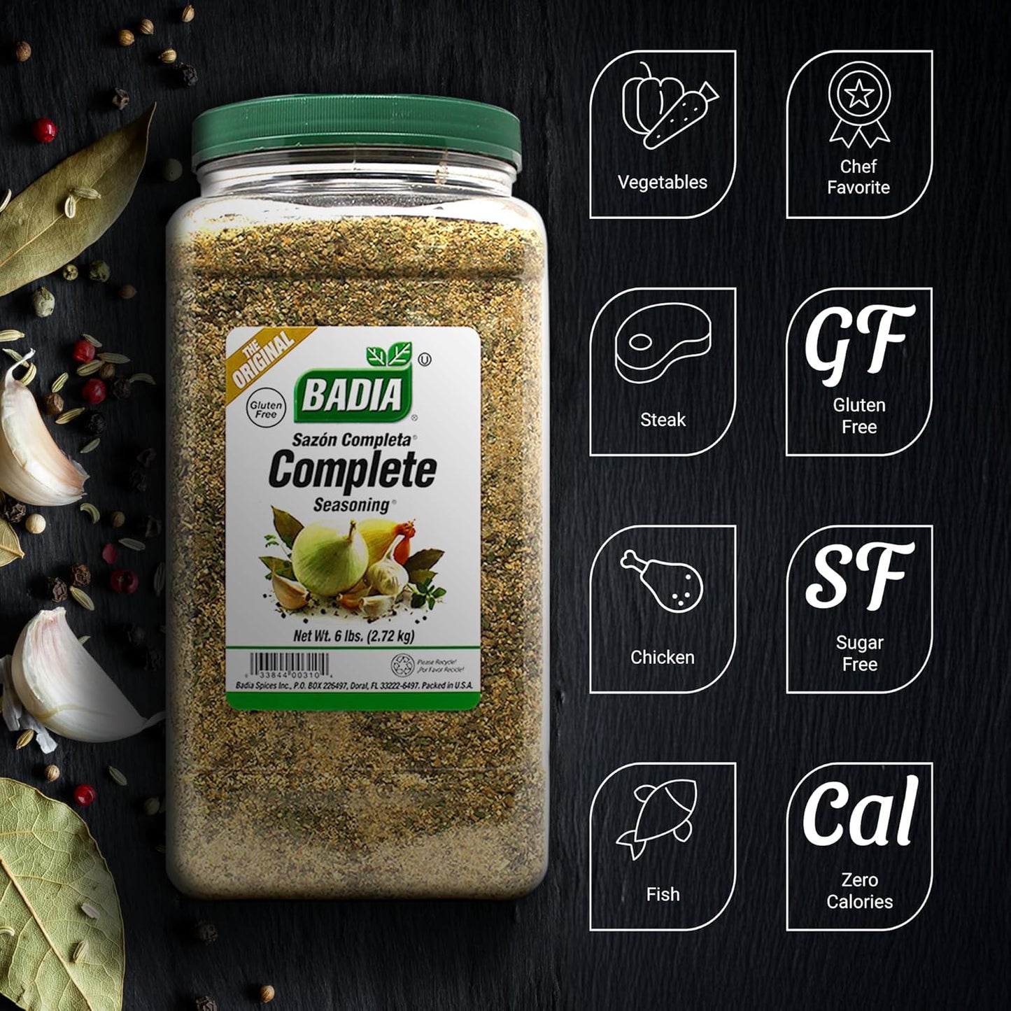 Badia Complete Seasoning, 96 Oz Case of 4