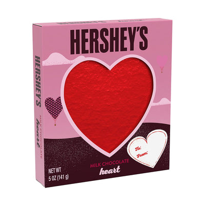 HERSHEY'S Milk Chocolate Heart, Valentine'S Day Candy Gift Box, 5 Oz