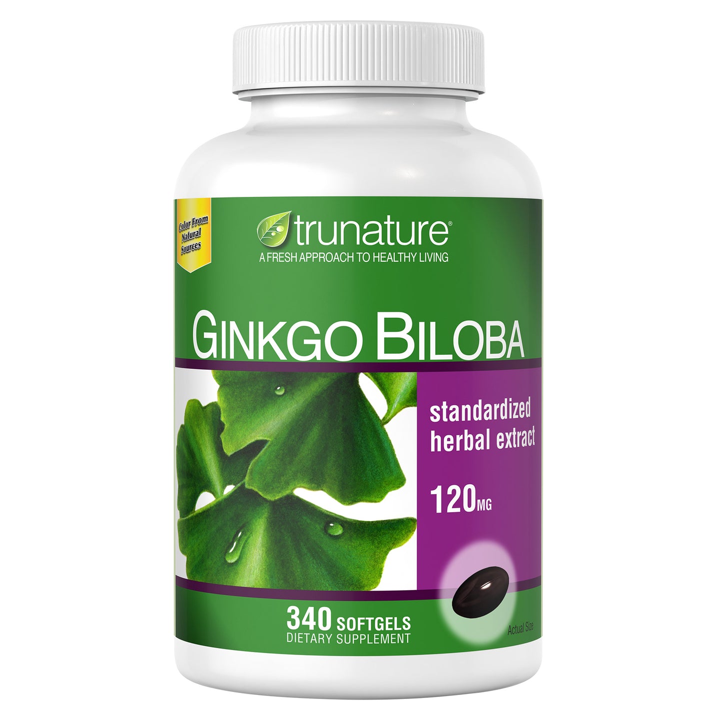 Trunature Ginkgo Biloba 120Mg, 340 Softgels