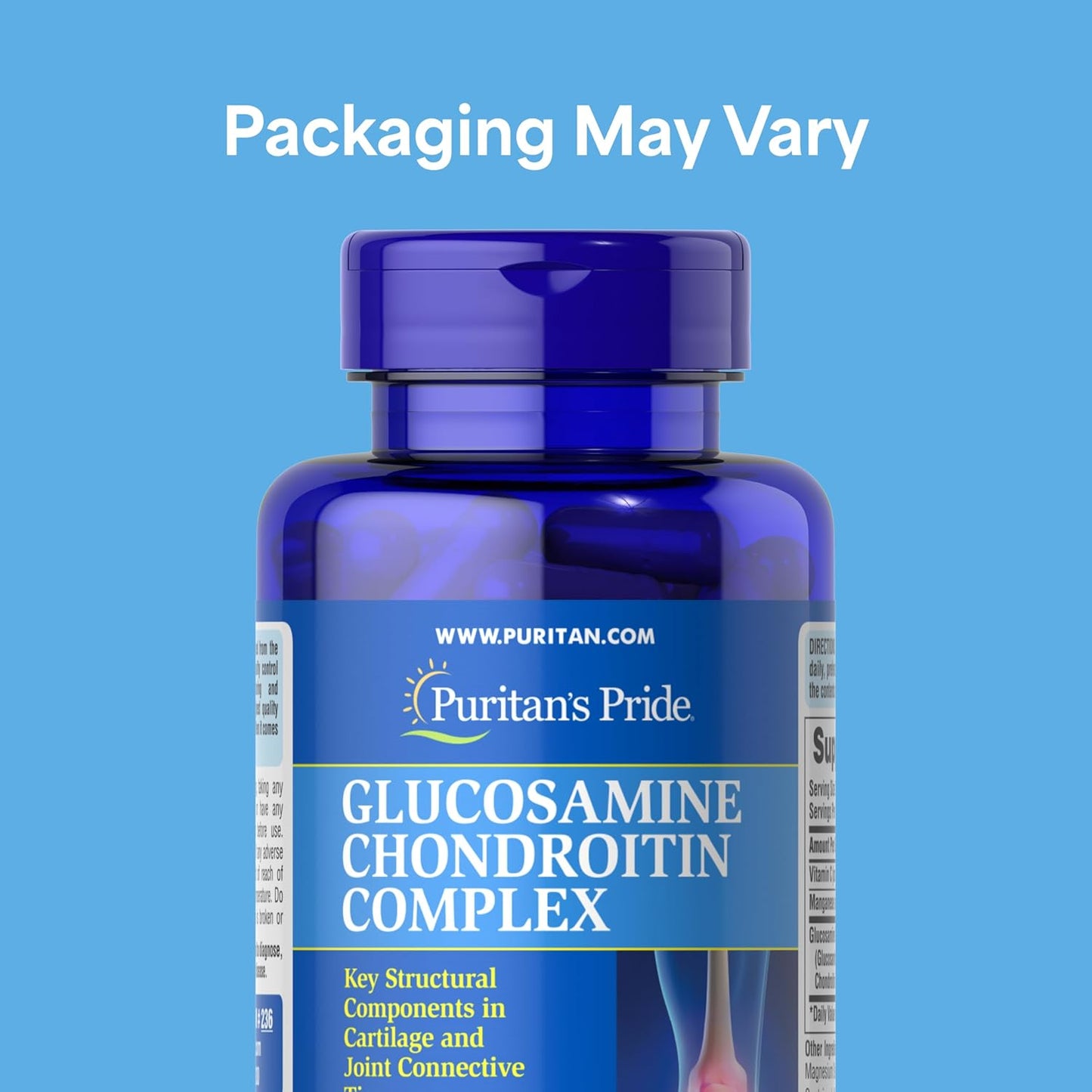 Puritan'S Pride Glucosamine Chondroitin Complex for Women and Men, Dietary Supplement for Joint Health, 120 Rapid Release Capsules
