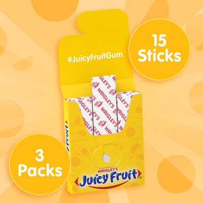 Juicy Fruit Gum Original Chewing Gum, 45 Ct
