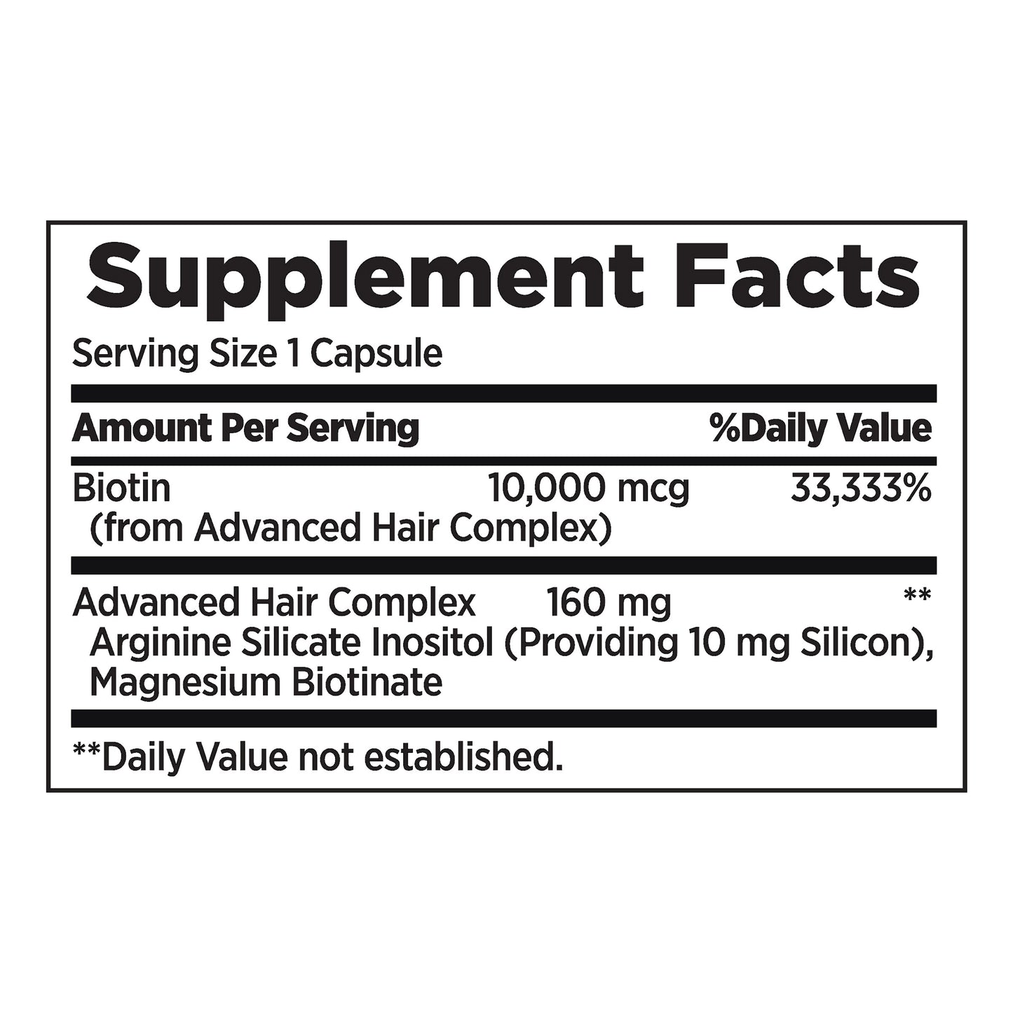 Nature'S Bounty Optimal Solutions Hair Growth, 90 Capsules