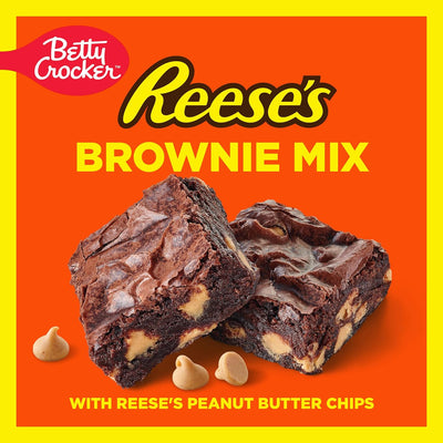 Betty Crocker REESE'S Brownie Mix with REESE’S Peanut Butter Chips, 16 Oz
