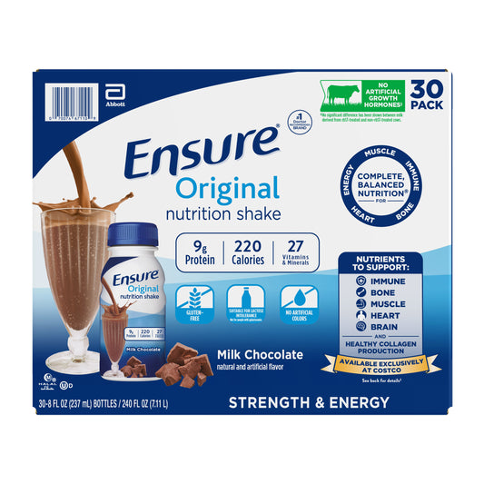 Ensure Original Nutrition Shake, Milk Chocolate, 8 Fl. Oz, 30-Pack