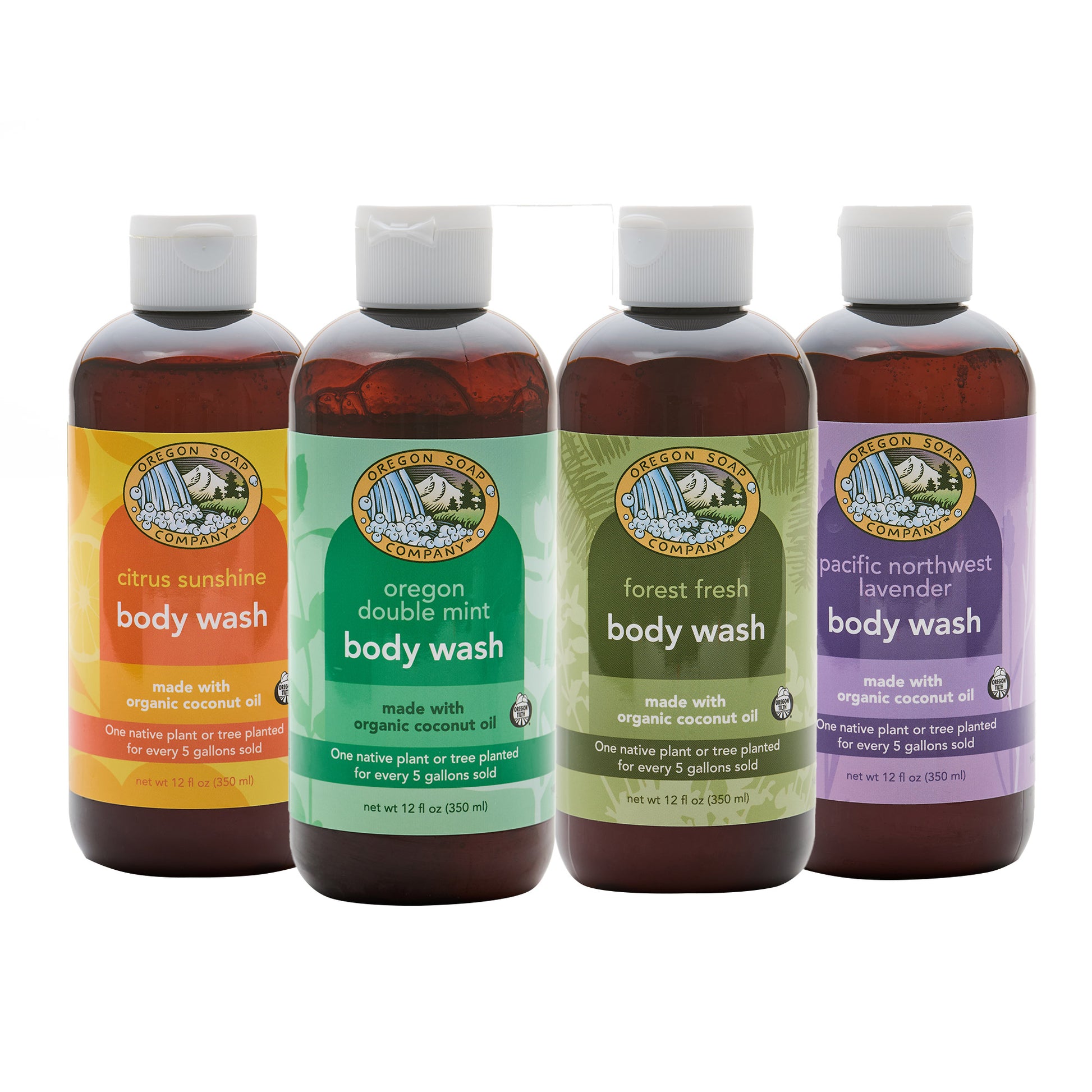 Oregon Soap Company Organic Body Wash, 12 Fl Oz, 4-Pack