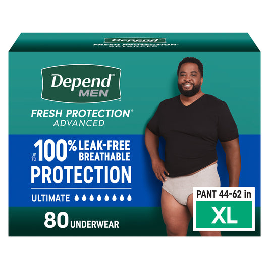 Depend  Protection Advanced Incontinence Underwear for Men, Ultimate Absorbency