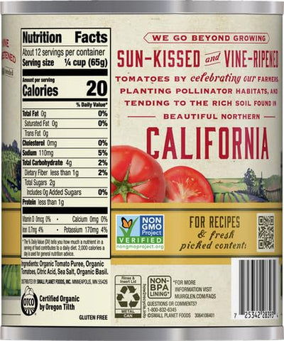 Muir Glen Organic Crushed Tomatoes with Basil, 28 Oz